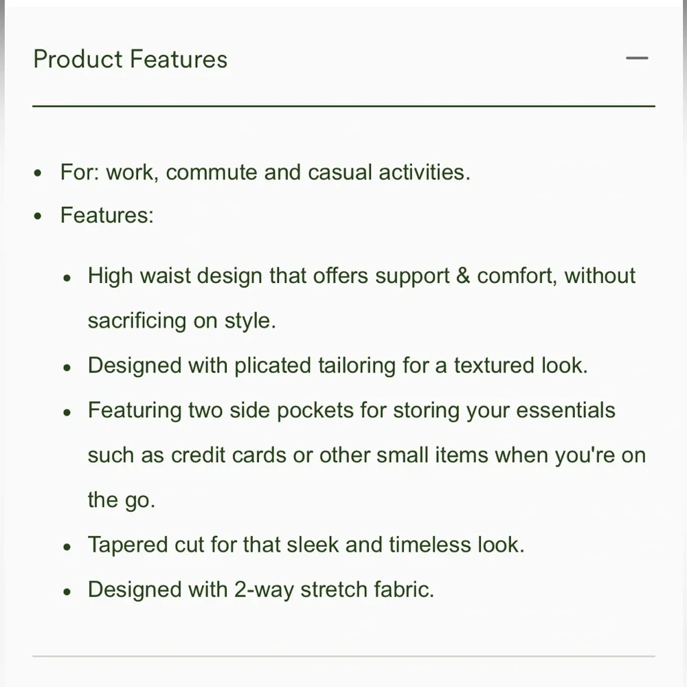 HALARA HIGH WAISTED SIDE POCKET TAPERED WORK PANTS - Picture 5 of 10